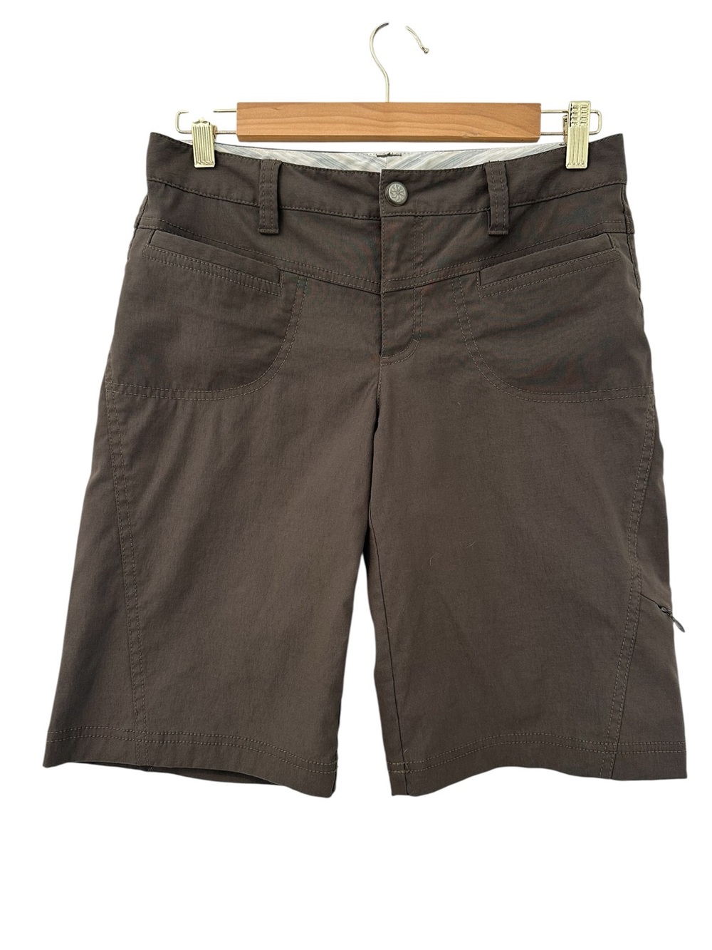 Women’s Athleta Dipper Brown Utility Shorts - Casual Stretch Waist